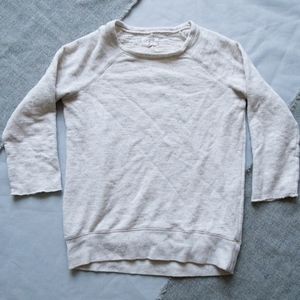 Lou & Grey Beige Crewneck Sweatshirt